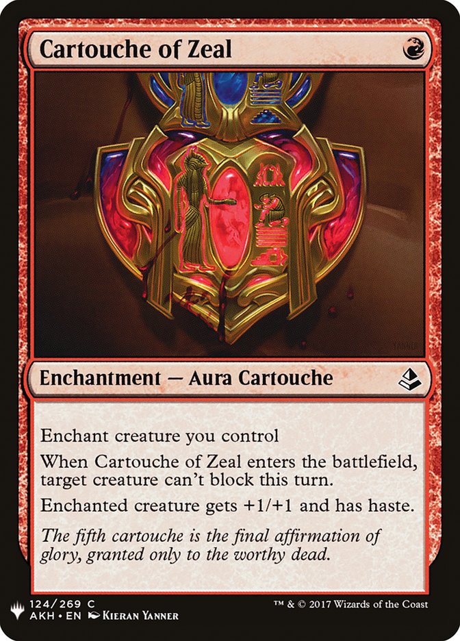 Cartouche of Zeal [Mystery Booster] | Good Games North