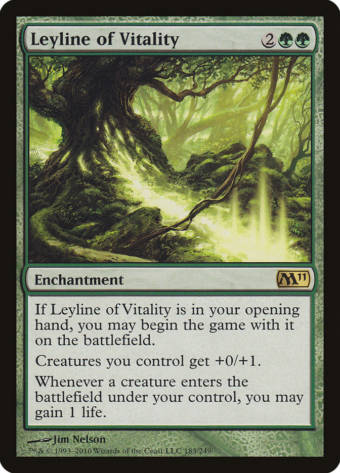 Leyline of Vitality 183/249 (Magic 2011 (M11))  | Good Games North