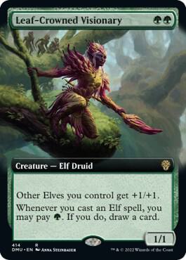 Leaf Crowned Visionary Extended Art (Dominaria United)  | Good Games North