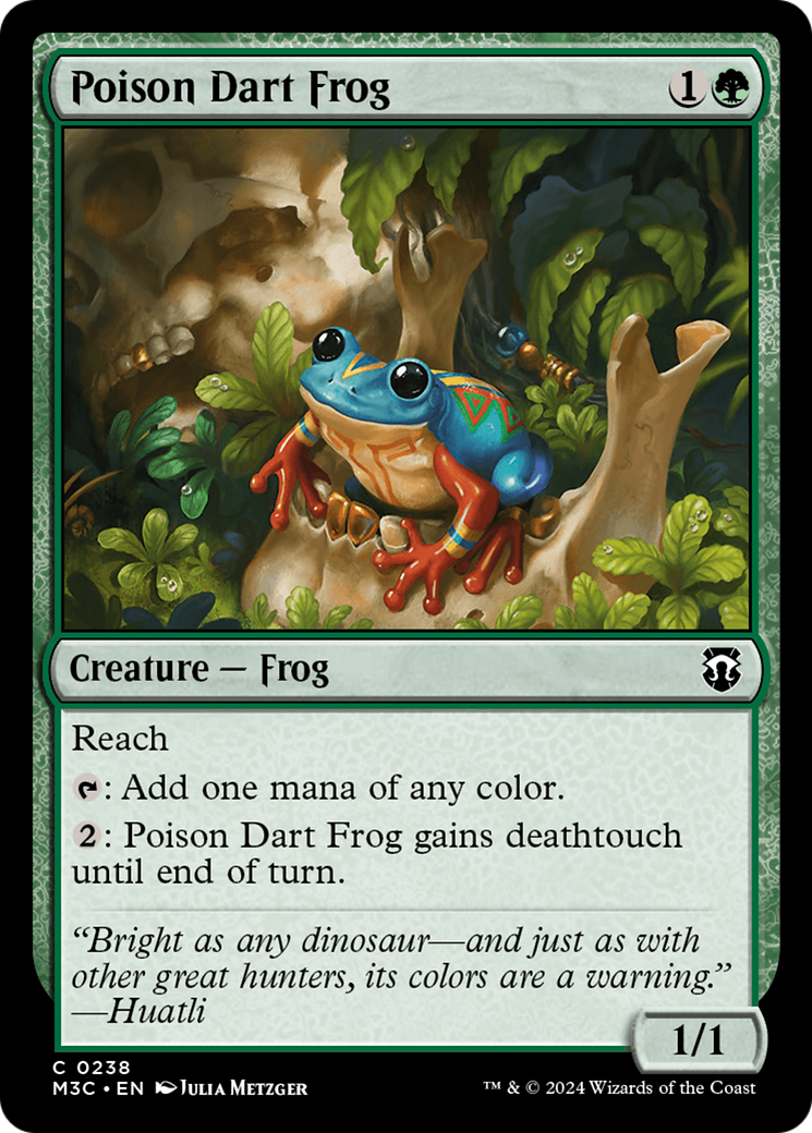 Poison Dart Frog (Ripple Foil) [Modern Horizons 3 Commander] | Good Games North