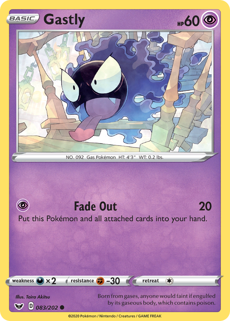 Gastly (083/202) [Sword & Shield: Base Set] | Good Games North