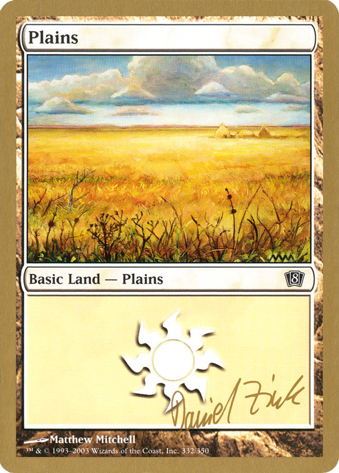 Plains (dz332) (Daniel Zink) [World Championship Decks 2003] | Good Games North