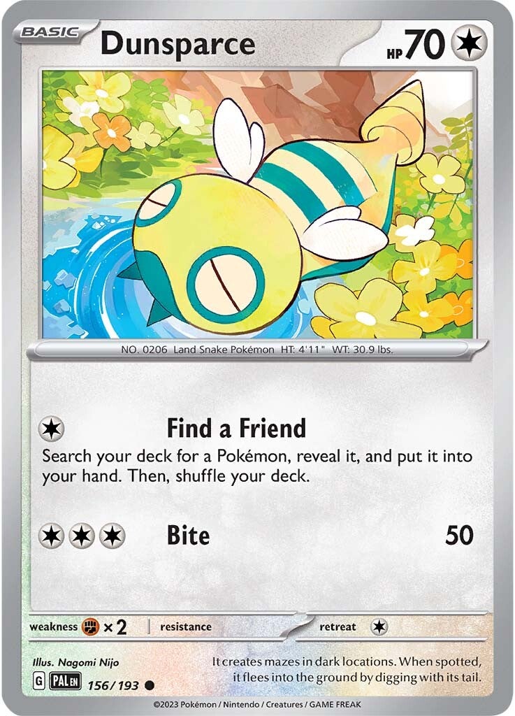 Dunsparce (156/193) [Scarlet & Violet: Paldea Evolved] | Good Games North