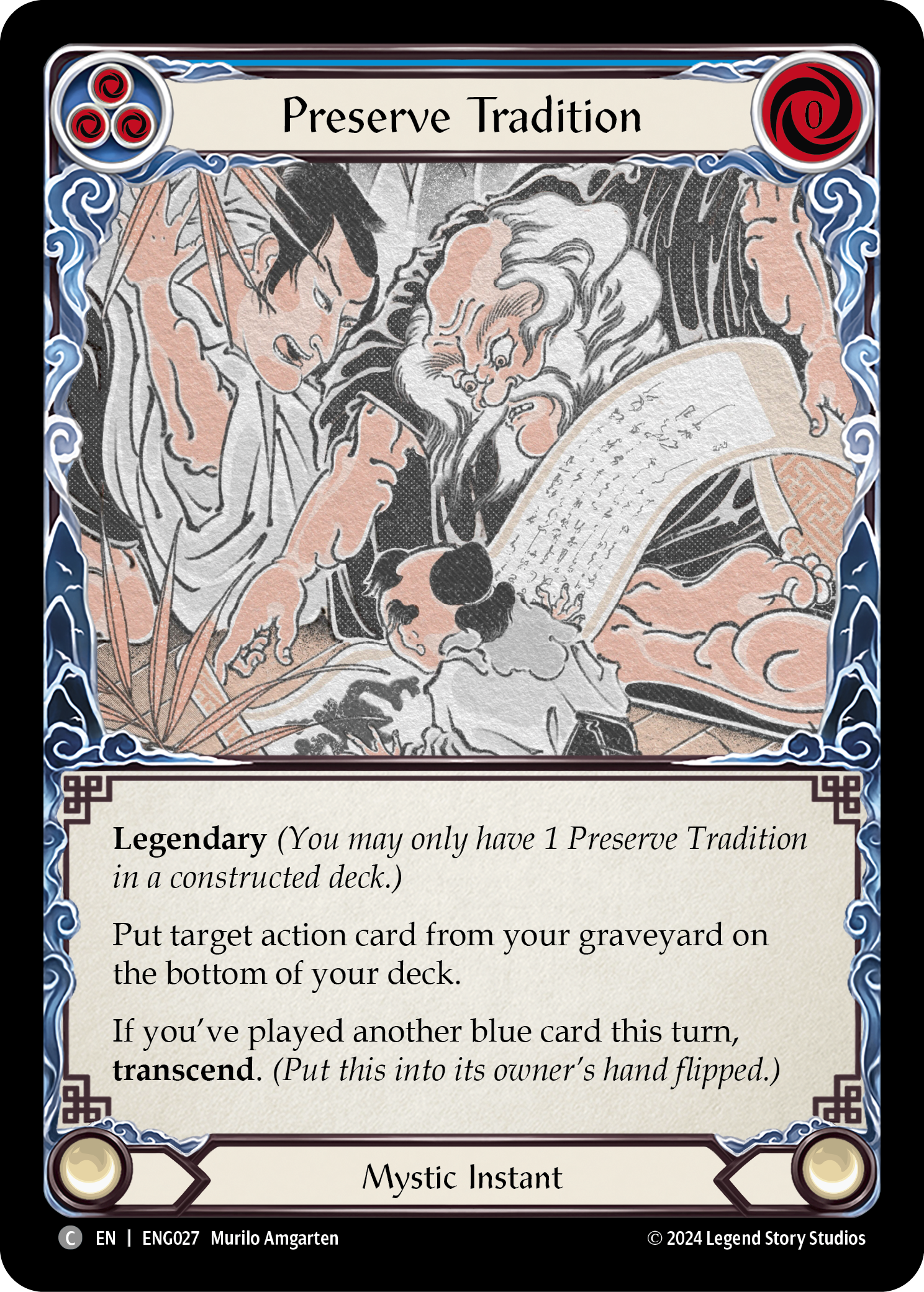 Preserve Tradition [ENG027] (Part the Mistveil Enigma Blitz Deck) | Good Games North