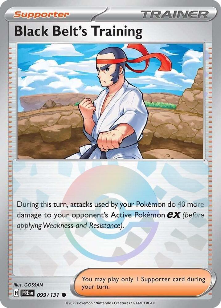 Black Belt's Training (099/131) (Poke Ball Pattern) [Scarlet & Violet: Prismatic Evolutions] | Good Games North