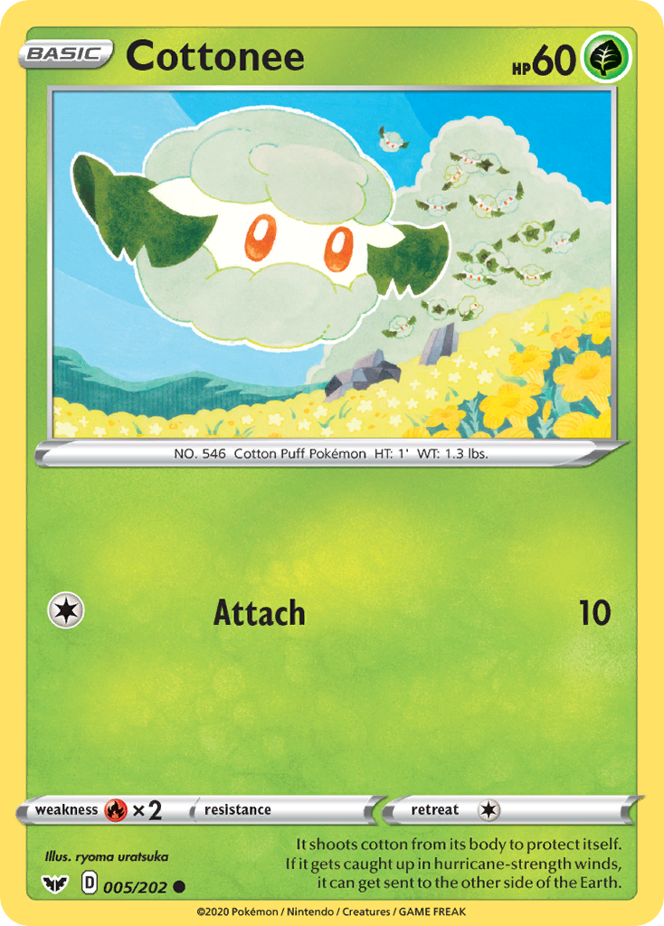 Cottonee (005/202) [Sword & Shield: Base Set] | Good Games North