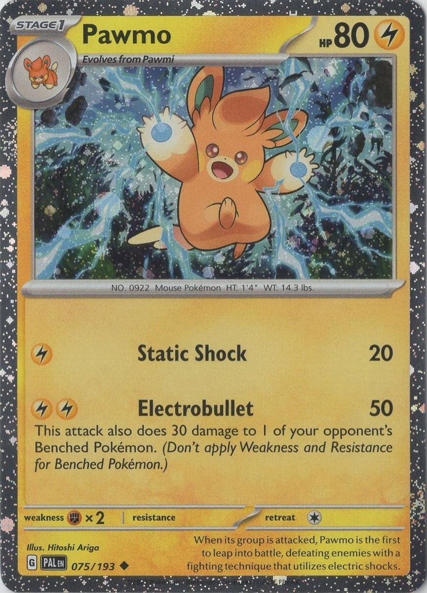 Pawmo (075/193) (Cosmos Foil) [Scarlet & Violet: Paldea Evolved] | Good Games North