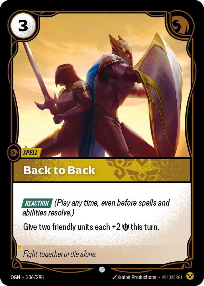 Back to Back (Origins)  | Good Games North