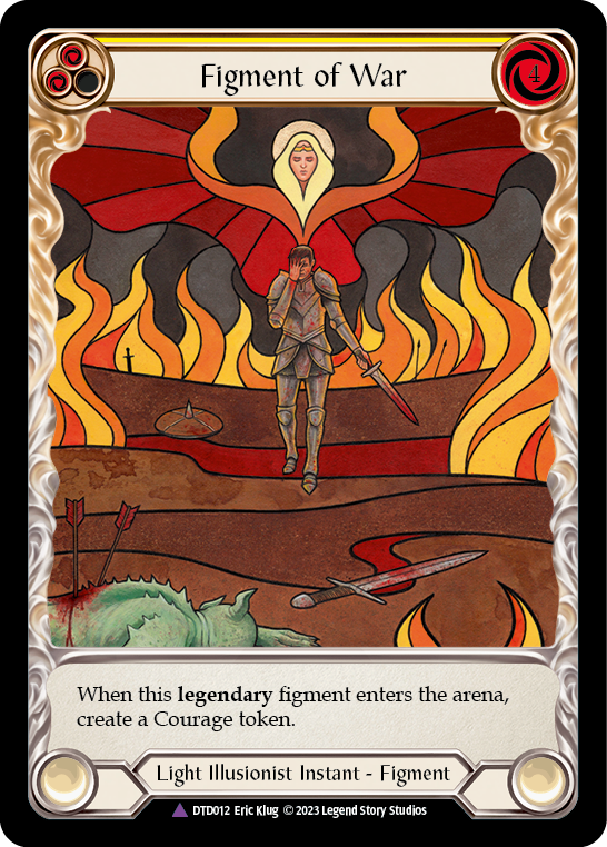 Figment of War // Bellona, Archangel of War (Marvel) [DTD012] (Dusk Till Dawn)  Cold Foil | Good Games North