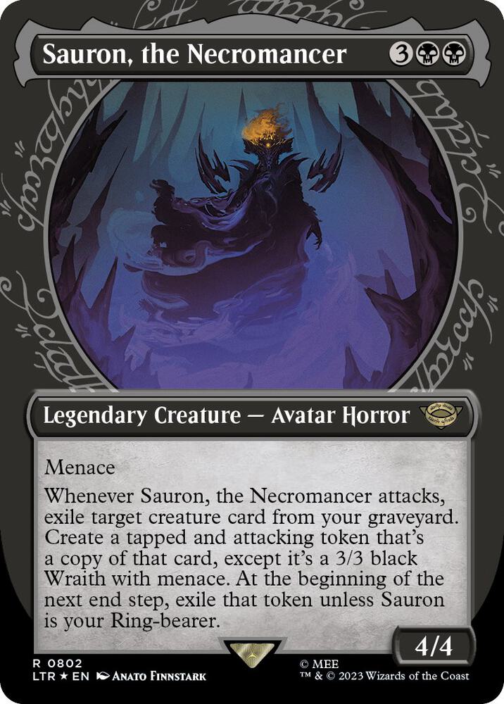 Sauron the Necromancer Showcase Surge Foil (Universes Beyond: The Lord of the Rings: Tales of Middle-earth)  - undefined | Good Games North