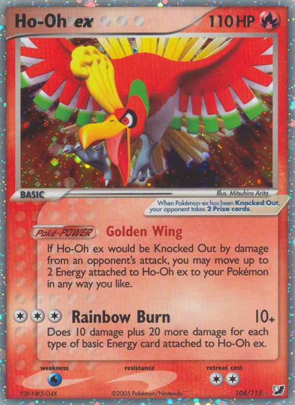 Ho-Oh ex (104/115) [EX: Unseen Forces] | Good Games North