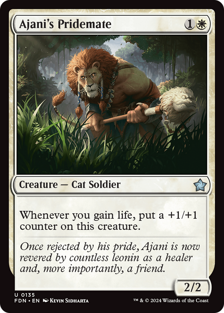 Ajani's Pridemate [Foundations] | Good Games North