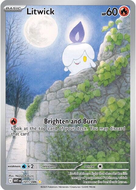 Litwick 101/086 (SV: White Flare)  - Holofoil | Good Games North