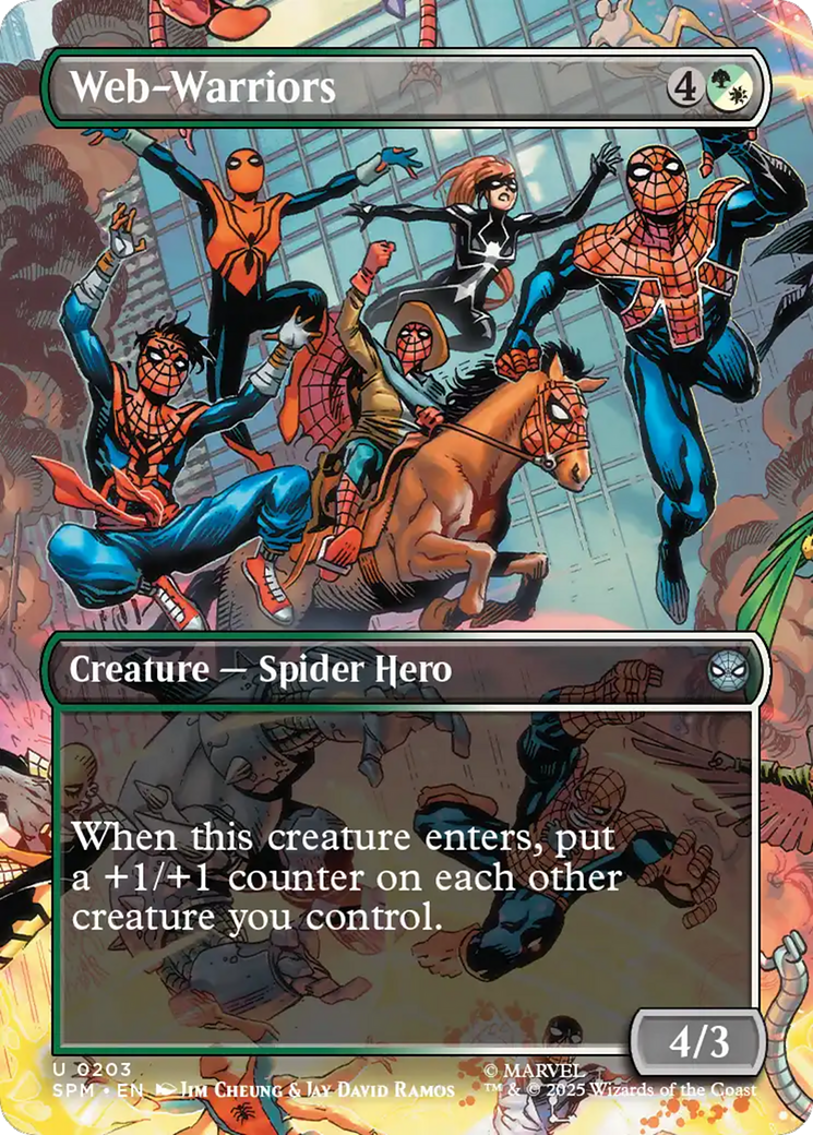 Web-Warriors (Borderless) [Marvel's Spider-Man] | Good Games North