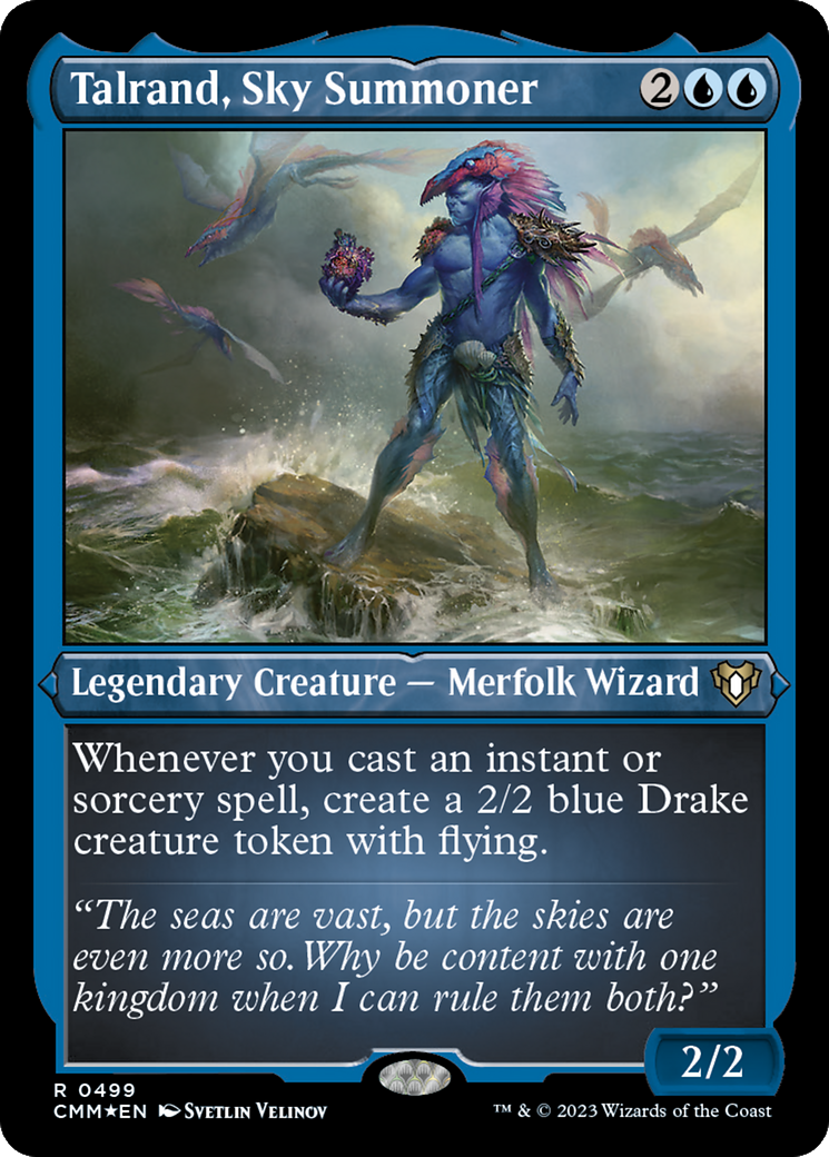 Talrand, Sky Summoner (Foil Etched) [Commander Masters] | Good Games North