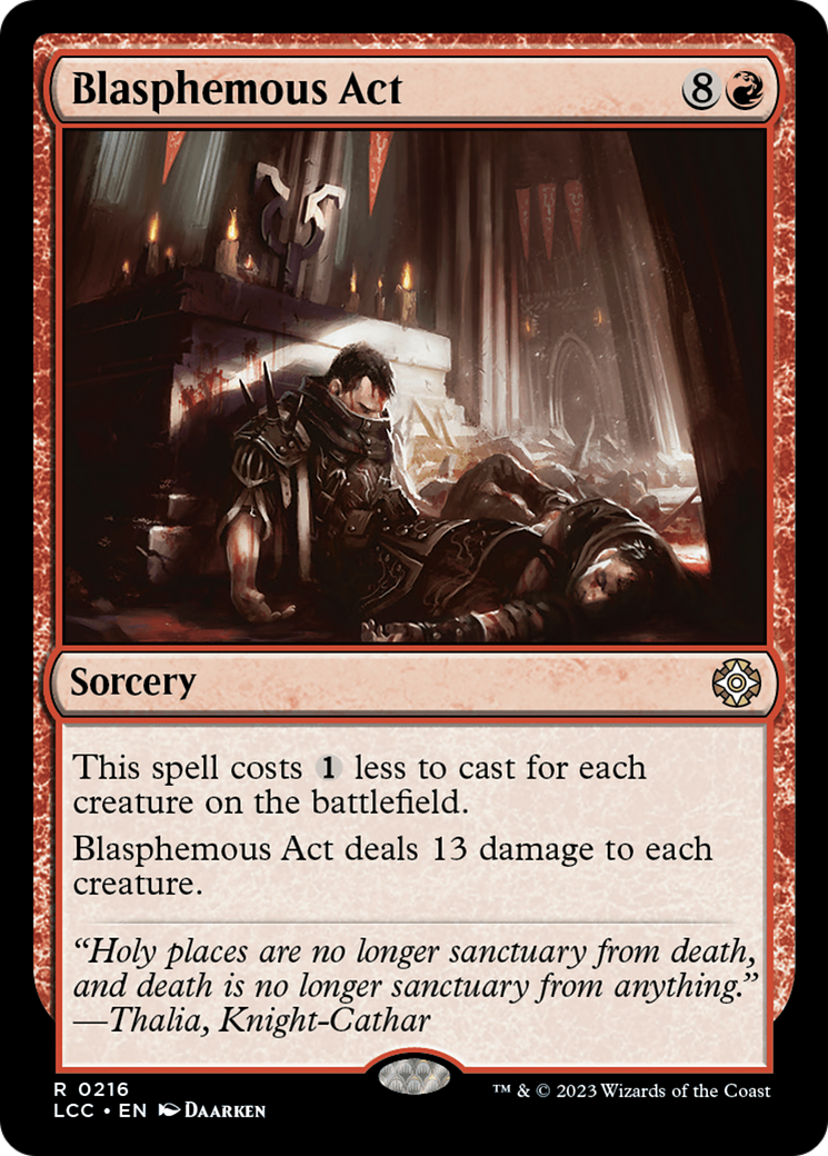 Blasphemous Act [The Lost Caverns of Ixalan Commander] | Good Games North