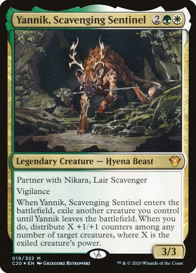 Yannik, Scavenging Sentinel (Commander 2020)  - Foil | Good Games North