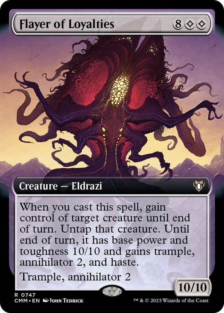 Flayer of Loyalties Extended Art (Commander Masters)  | Good Games North