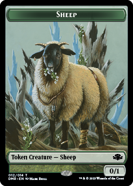 Goblin // Sheep Double-Sided Token [Dominaria Remastered Tokens] | Good Games North