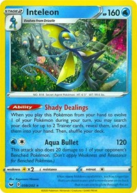 Inteleon (058/202) (Cosmos Holo) [Sword & Shield: Base Set] | Good Games North