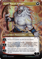 Ajani, Nacatl Pariah // Ajani, Nacatl Avenger (Borderless) (Textured Foil) [Modern Horizons 3] | Good Games North