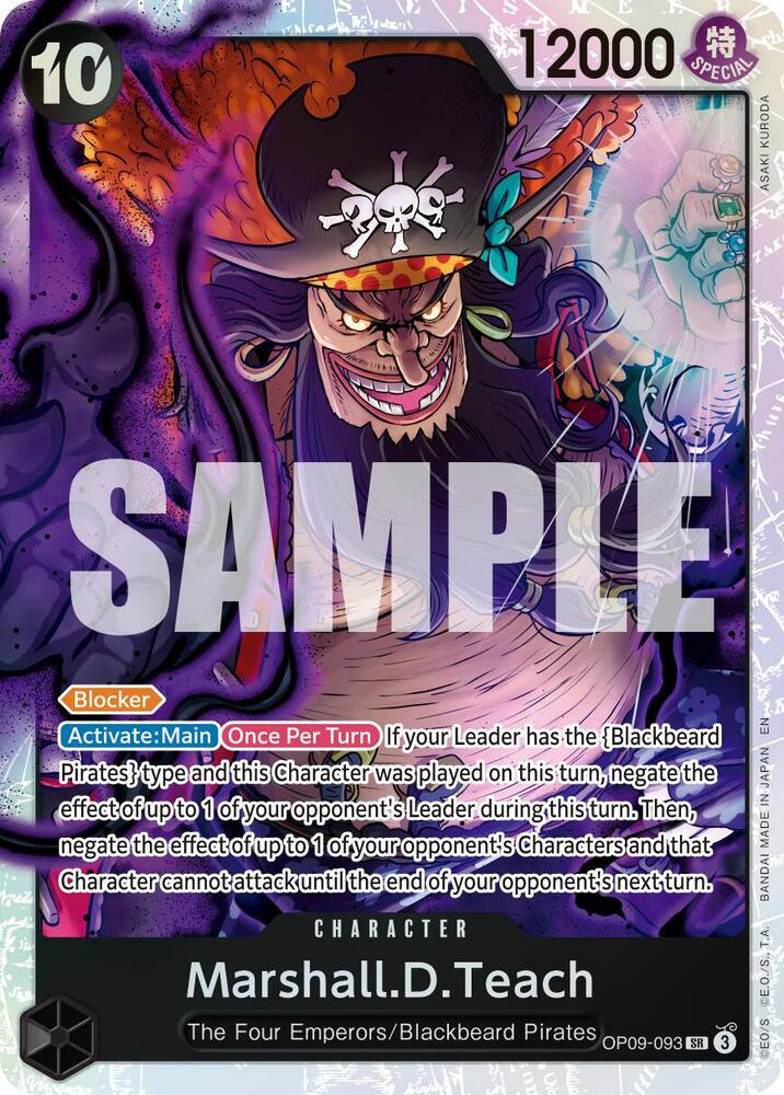 Marshall.D.Teach (Reprint) OP09-093 (Premium Booster -The Best- Vol. 2)  - Foil | Good Games North