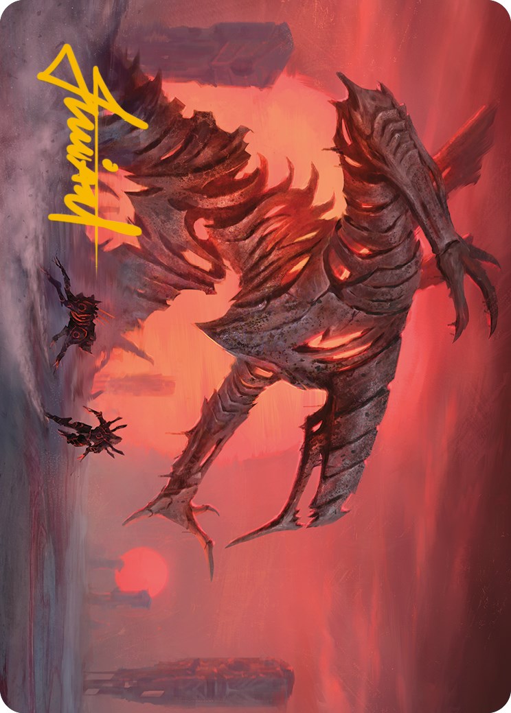 Red Sun's Zenith Art Card (Gold-Stamped Signature) [Phyrexia: All Will Be One Art Series] | Good Games North