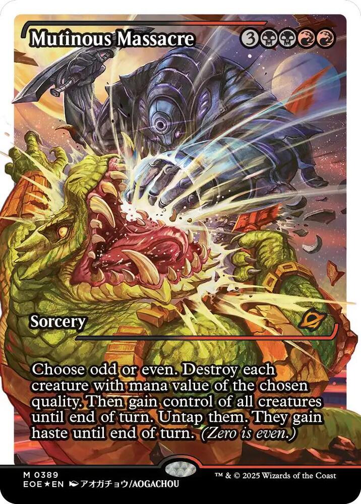 Mutinous Massacre Showcase Fracture Foil (Edge of Eternities)  - Foil | Good Games North