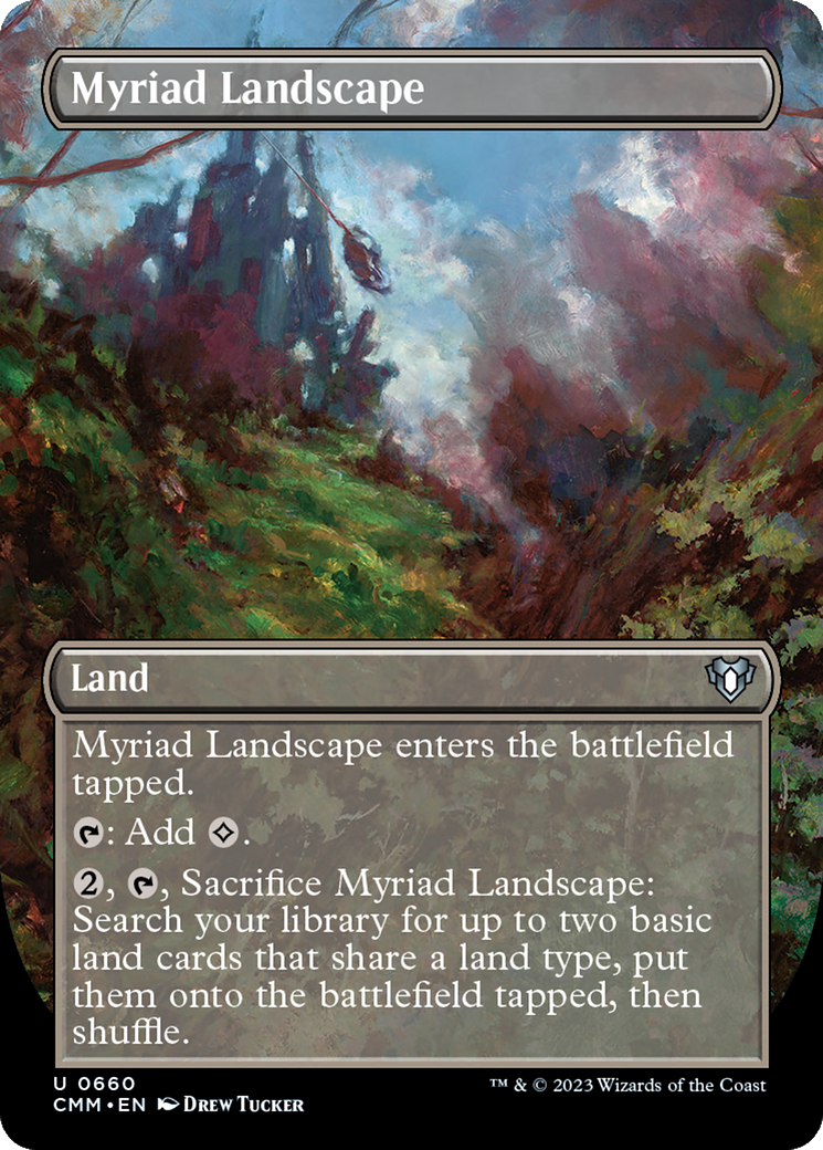Myriad Landscape (Borderless Alternate Art) [Commander Masters] | Good Games North