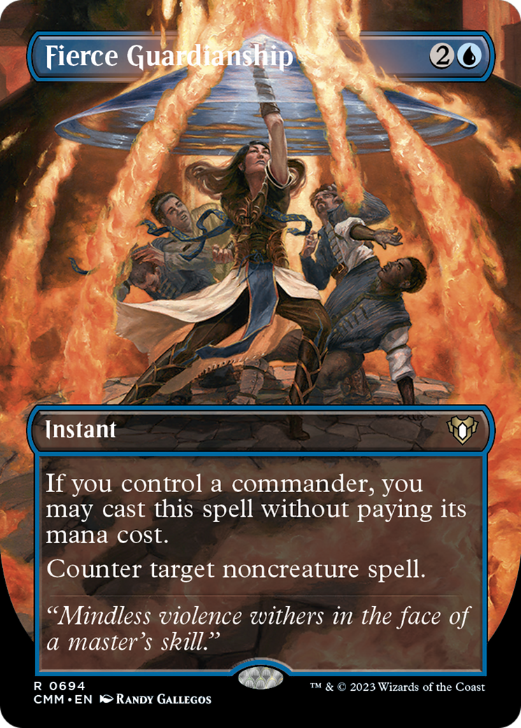 Fierce Guardianship (Borderless Alternate Art) [Commander Masters] | Good Games North
