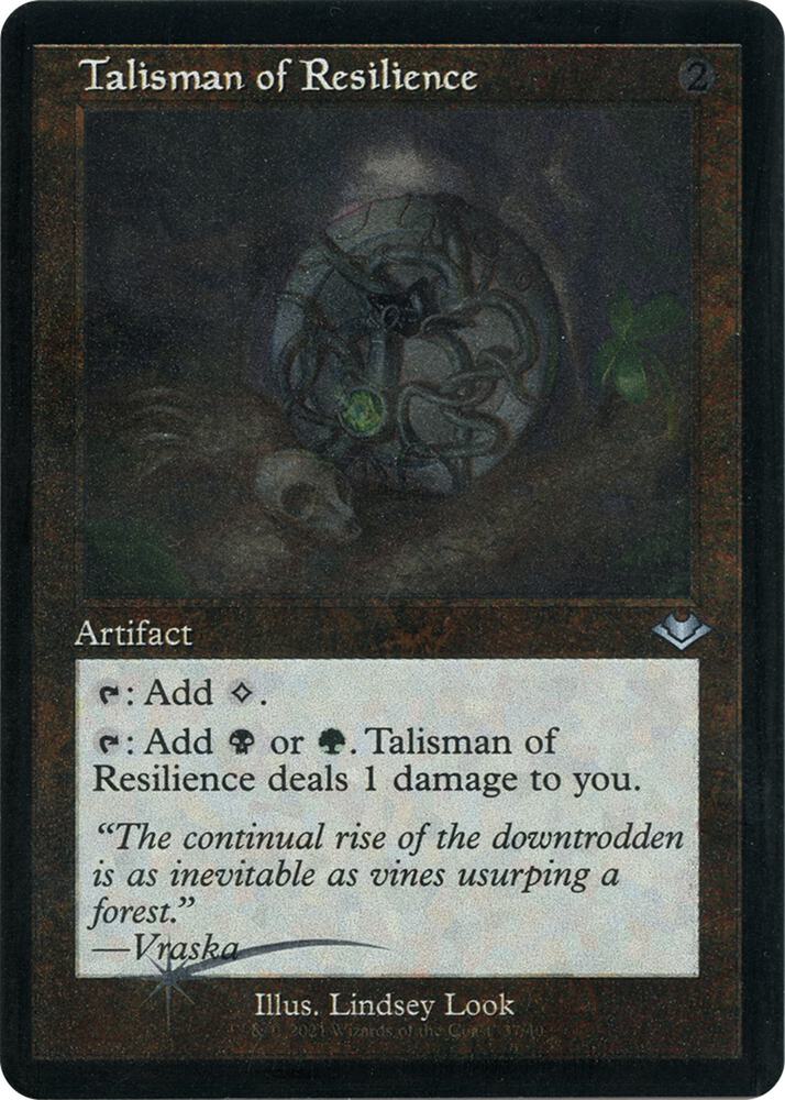 Talisman of Resilience 37 (Modern Horizons)  - Retro Etched Foil | Good Games North