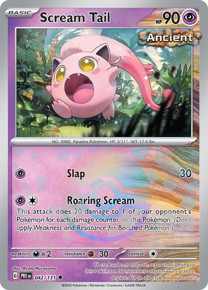 Scream Tail (042/131) (Poke Ball Pattern) [Scarlet & Violet: Prismatic Evolutions] | Good Games North