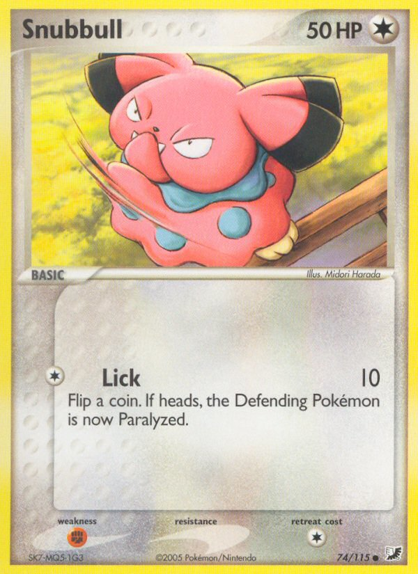 Snubbull (74/115) [EX: Unseen Forces] | Good Games North