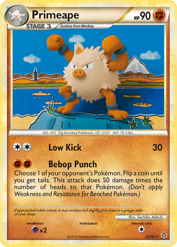Primeape (22/95) [HeartGold & SoulSilver: Unleashed] | Good Games North