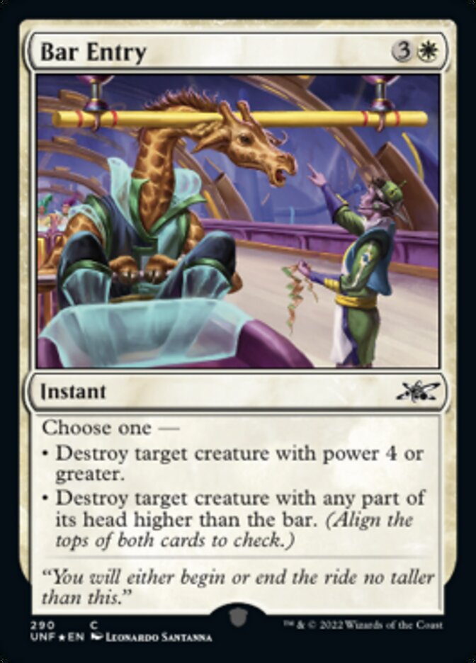 Bar Entry (Galaxy Foil) [Unfinity] | Good Games North