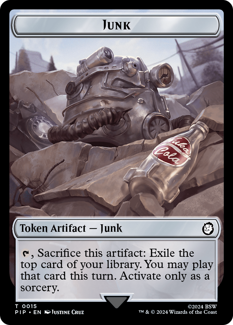 Copy // Junk Double-Sided Token [Fallout Tokens] | Good Games North