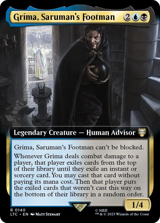 Grima, Saruman's Footman 140/347 (Commander: The Lord of the Rings: Tales of Middle-earth)  - Extended Art | Good Games North