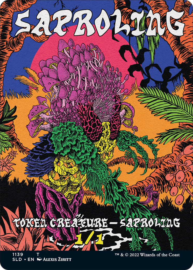 Saproling Token (Borderless) [Secret Lair Drop Series] | Good Games North