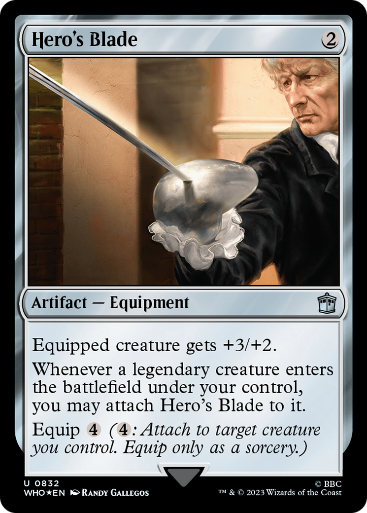 Hero's Blade (Surge Foil) [Doctor Who] | Good Games North