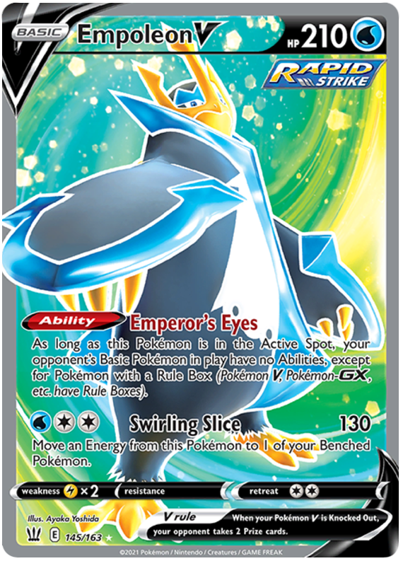 Empoleon V (145/163) [Sword & Shield: Battle Styles] | Good Games North