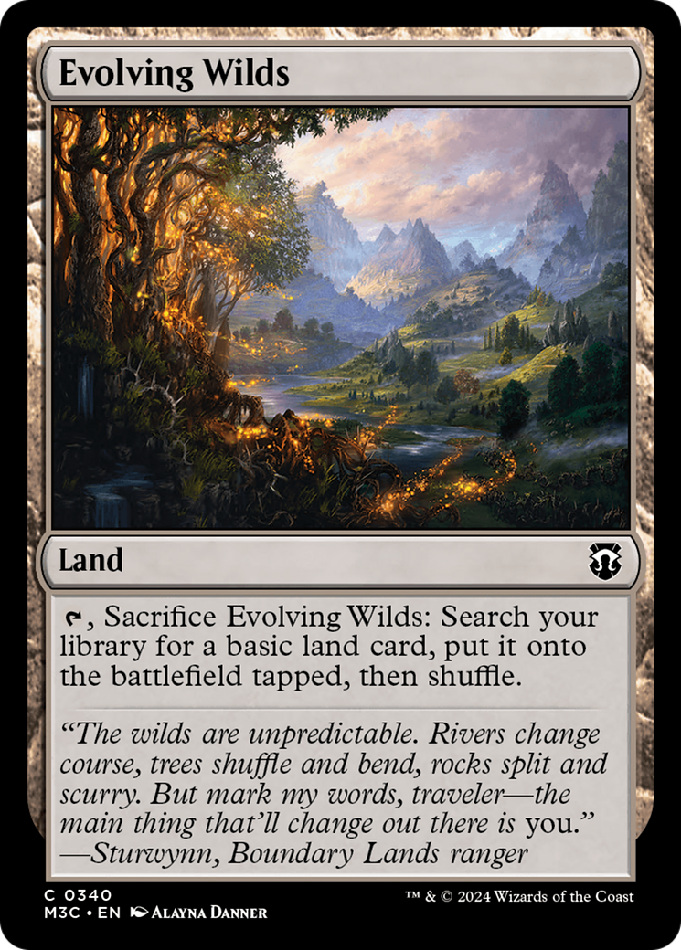 Evolving Wilds (Ripple Foil) [Modern Horizons 3 Commander] | Good Games North