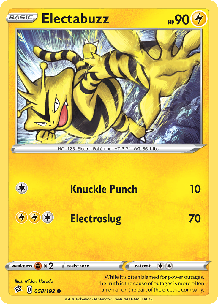 Electabuzz (058/192) [Sword & Shield: Rebel Clash] | Good Games North