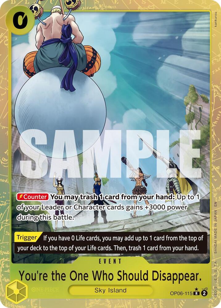 You're the One Who Should Disappear. OP06-115 (Premium Booster -The Best- Vol. 2)  - Alternate Art Foil | Good Games North