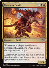 Mayhem Devil [Duskmourn: House of Horror Commander] | Good Games North
