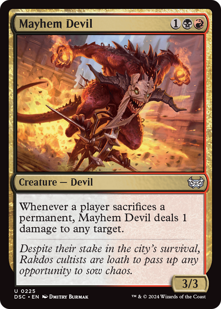 Mayhem Devil [Duskmourn: House of Horror Commander] | Good Games North