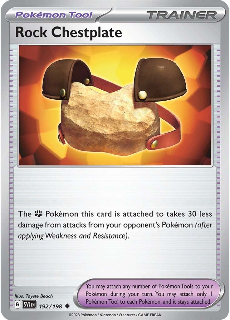 Rock Chestplate (192/198) [Scarlet & Violet: Base Set] | Good Games North