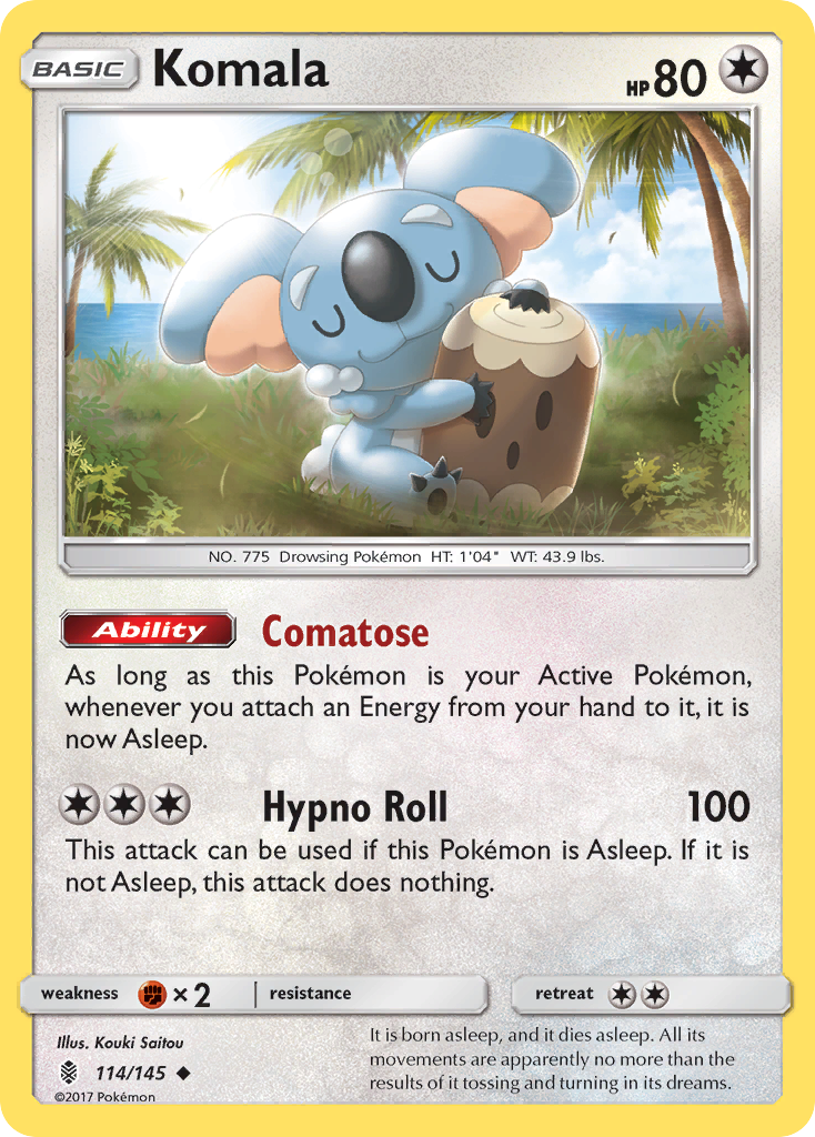 Komala (114/145) [Sun & Moon: Guardians Rising] | Good Games North