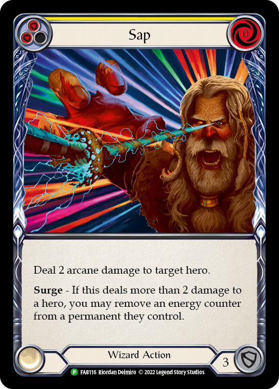 Sap (Yellow) [FAB116] (Promo)  Rainbow Foil | Good Games North