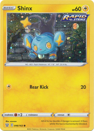 Shinx (046/163) (Cosmos Holo) [Sword & Shield: Battle Styles] | Good Games North