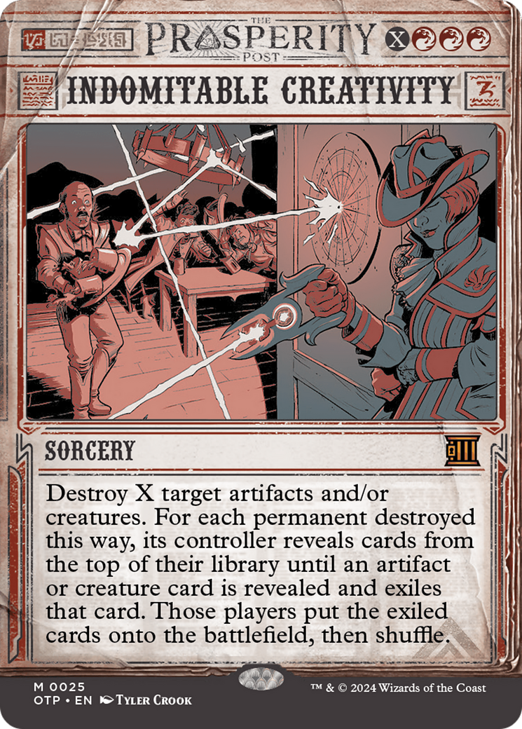 Indomitable Creativity [Outlaws of Thunder Junction: Breaking News] | Good Games North